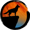 Sunset Silhouette Dog