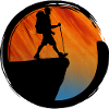 Sunset Silhouette hiker