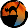Cat Sunset Silhouette