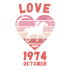 Amour équitation anniversaire Octobre 1974
