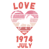 Amour équitation Anniversaire Juillet 1974