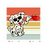 Dalmatiner Sonnenbrille Kaffee