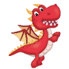 Clever little red dragon