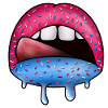 Zuckerlippen Neon Tropfkunst