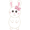 Lapinette cute lapin blanc