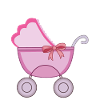 landeau poucette bébé pink cart