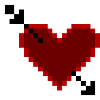 Herz Pixelart