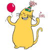 Chat de fête