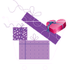 Panier avec cadeaux