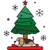 Lazy beagle Christmas