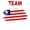 Team Liberia flag design