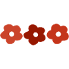 Retro-Blümchen.