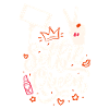 Selfie queen, funny saying, calligraphy