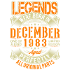 1983 December Birthday Legend
