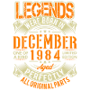 1984 December Birthday Legend