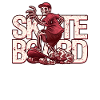 Skate Skeleton in Skateboarder Design