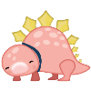 Pink cute dinosaur
