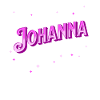 Johanna's name personalized