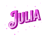 Julia's name personalized