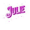 Julie's name personalized