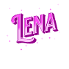 Lena's name personalized