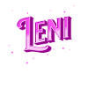 Leni's name personalized