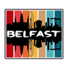 Belfast Irlanda del Nord Skyline Silhouette Travel