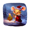 Christmas motif mouse
