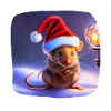 Christmas motif mouse