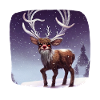 Christmas motif reindeer