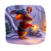 Christmas motif mouse