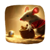 Christmas motif mouse