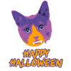 happy halloween,pop art,cat,vampire cat,vampire