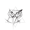 Grunge Eule