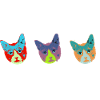 Cat Faces,3 Cats,Warhol, Cat's Head,Cat