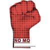 Clenched fist, protesting, funny saying