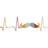 Heartbeat mustache