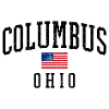 Columbus Ohio USA Flag Motif