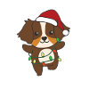 Australian Shepherd Christmas Winter Animals