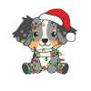 Australian Shepherd Christmas Winter Animals