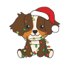 Australian Shepherd Christmas Winter Animals