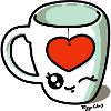 Herztasse Tee Farben