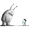 human and monster