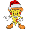 Pizza Weihnachten. Weihnachtsgeschenk