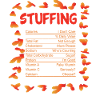Nutrient Content Turkey Stuffing Thanksgiving