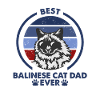 Cat Dad - Balinese Cat