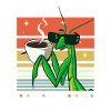 Mantis Praying Mantis Sunglasses Coffee