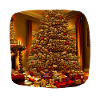 Weihnachtsbaum im Wohnzimmer