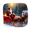 Weihnachtsmann im Schlitten