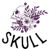 Floral skull